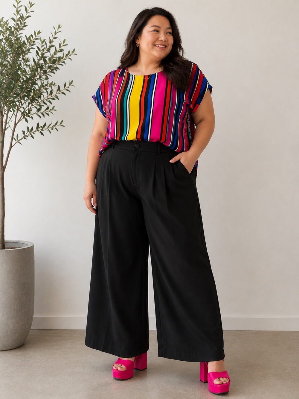 Emery Rose Women’s Multicolor Blouse size 2XL